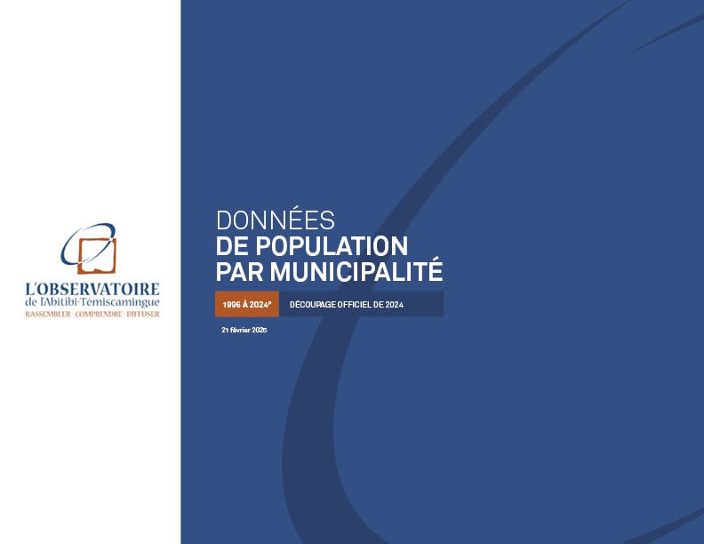 Municipalités de l’Abitibi-Témiscamingue, 1996-2024